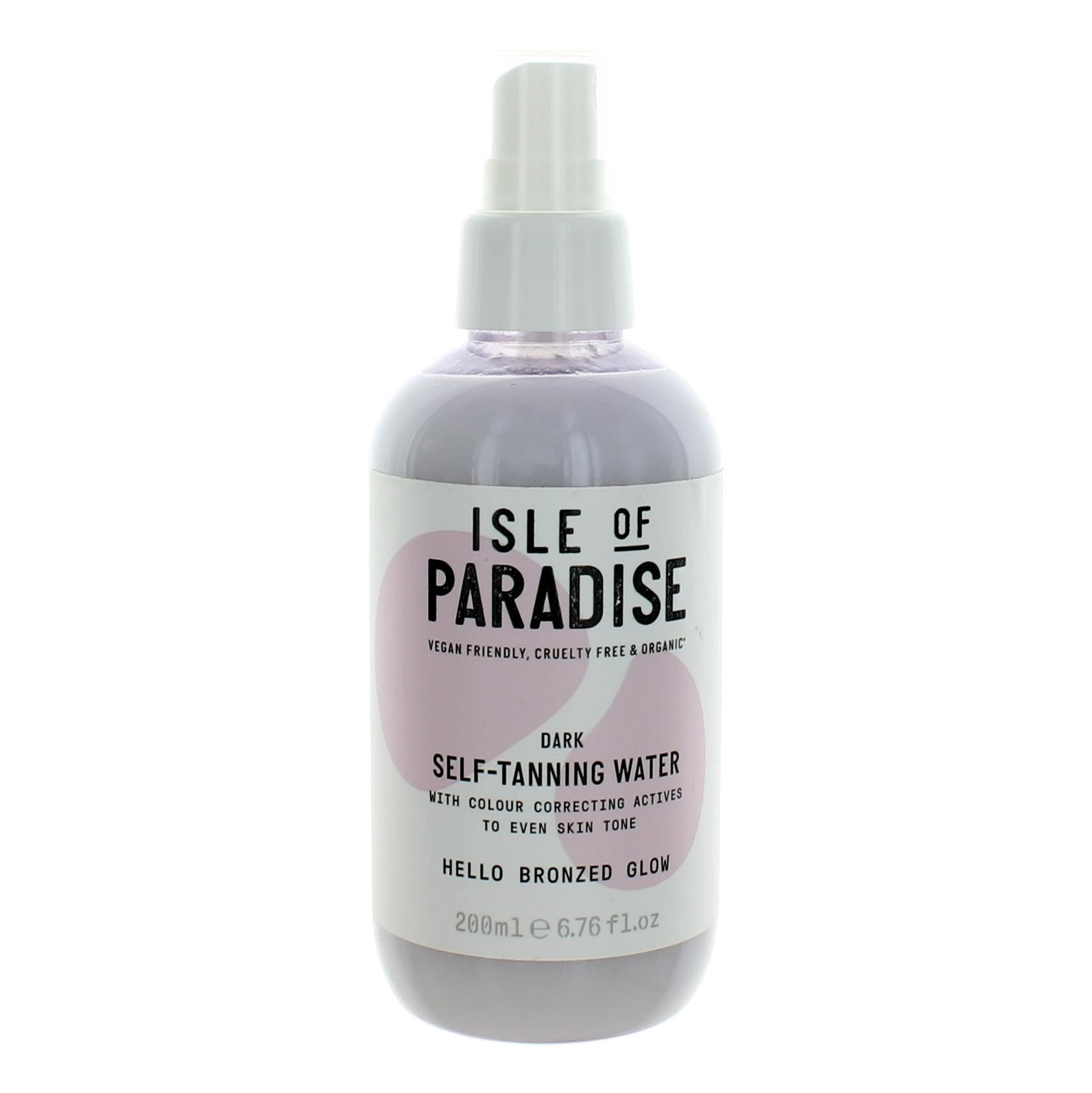 Bottle of Isle of Paradise Hello Bronzed Glow by Isle of Paradise, 6.76 oz Self Tanning Water - Dark
